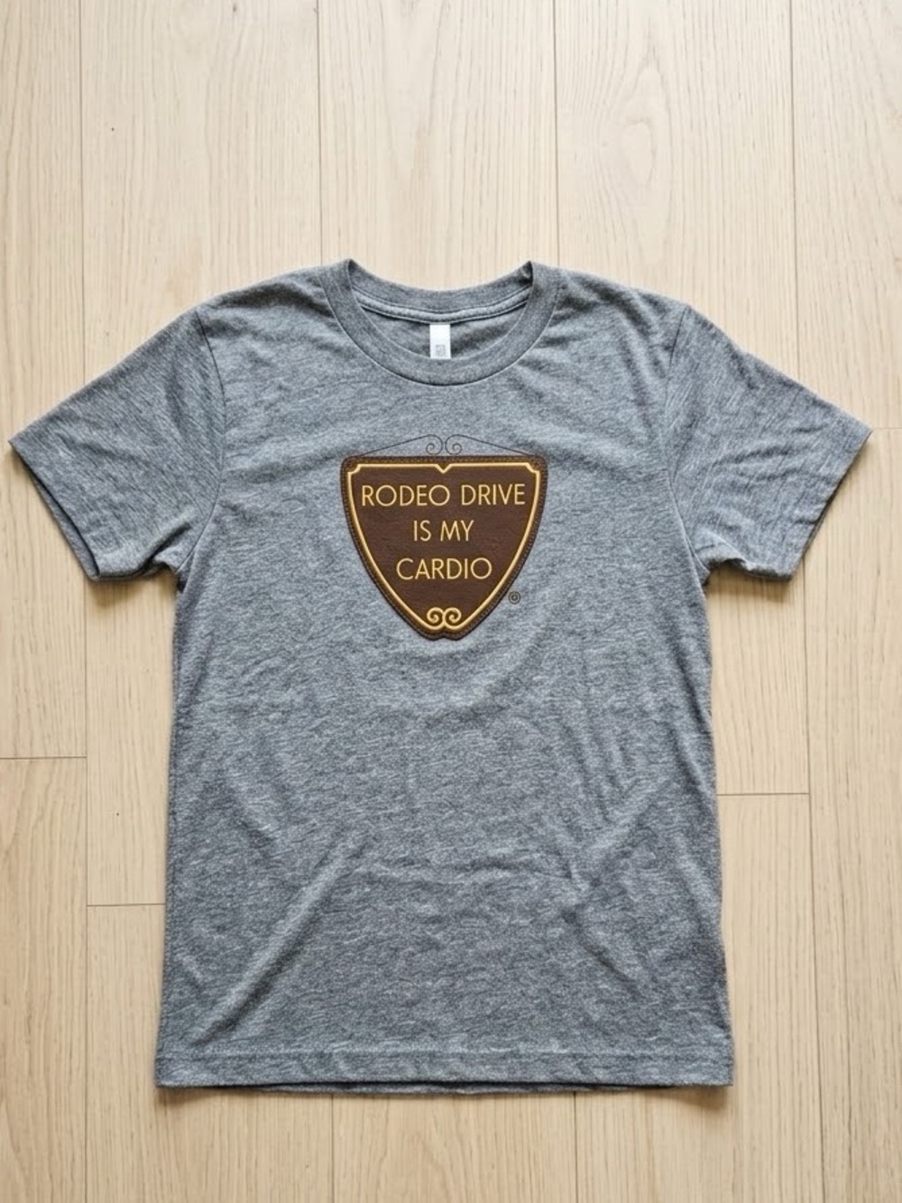 Gray and Yellow Short Sleeve Tees Casual Collection